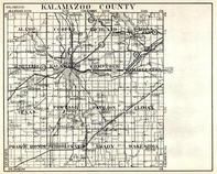 Kalamazoo County, Alamo, Cooper, Richland, Texas, Portage, pavilion, Climax, Schoolcraft, Brady, Michigan State Atlas 1930c